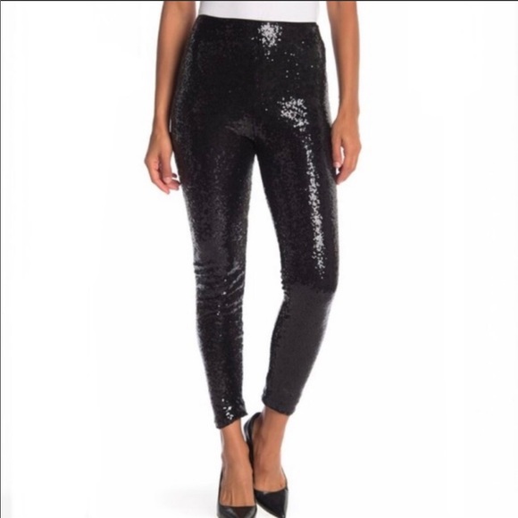 Nwot Wayf High Waisted Sequin Leggings 